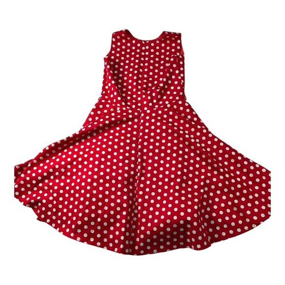 BlackButterfly Kids ‘Audrey’ Vintage Polka Dot 50’s Dress Red & White Sz 11-12 - Picture 8 of 12
